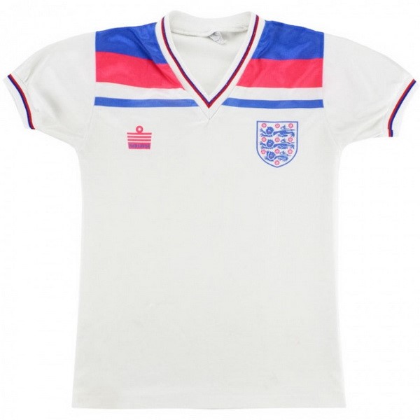 Heimtrikot Thailand England Retro 1980 Weiß Günstige Fußballtrikots